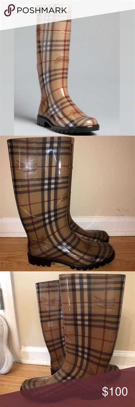 burberry rain booties|authentic burberry rain boots.